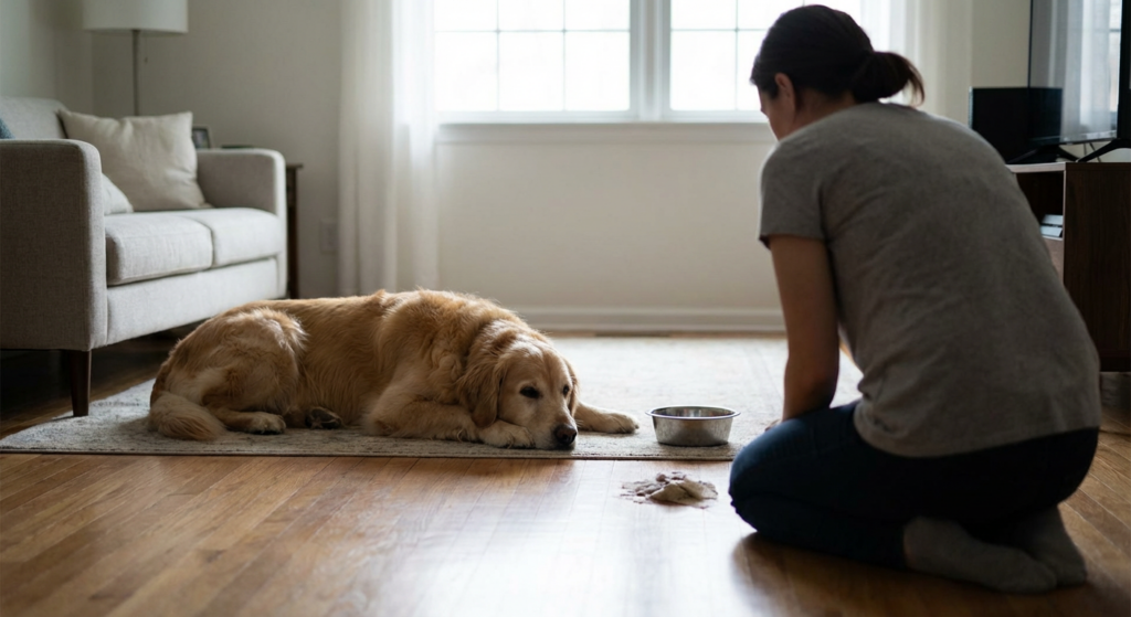 Warnzeichen bei Durchfall beim Hund erkennen