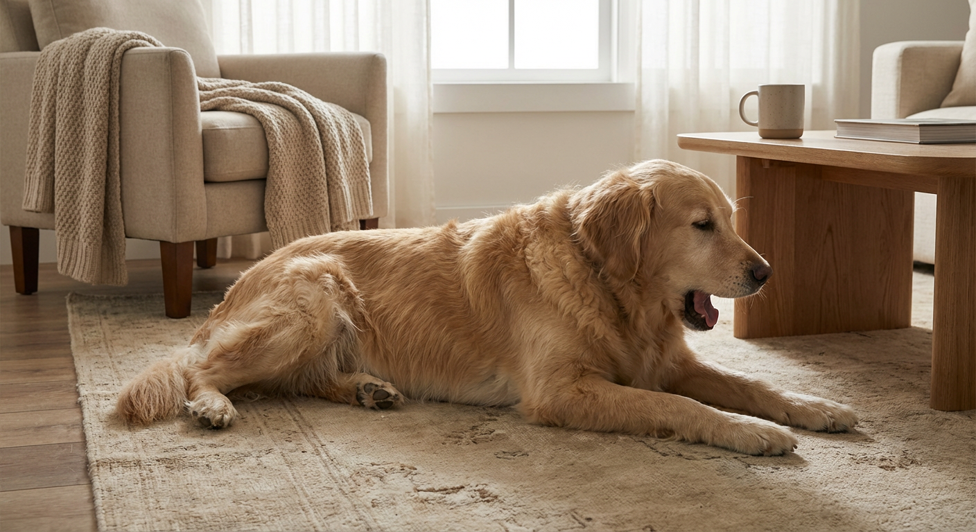 Morgendliches Erbrechen beim Hund tritt meist ohne Futterreste auf